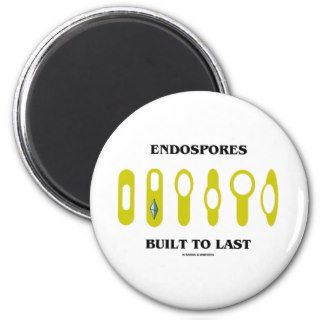 Endospores Built To Last (Bacterial Attitude) Refrigerator Magnets
