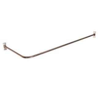 Barclay Products 66 in. x 26 in. Corner Shower Rod in Polished Nickel 4121 66 PN