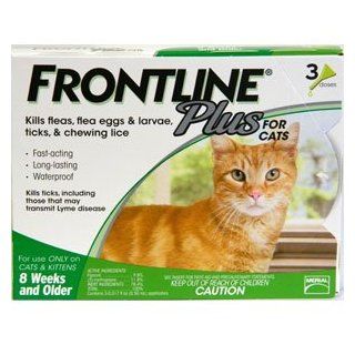 Frontline Plus for Cats & Kittens  12 doses  Pet Flea Drops 