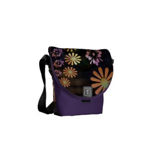 Hippie Flowers Mini Messenger Bag