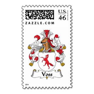 Voss Family Crest Postage Stamp