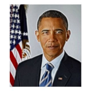 Fractal Art, Official Portrait Barack Obama Poster
