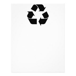 Recycling Symbol   Black Flyer Design