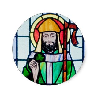 st patrick stained glass window stickers