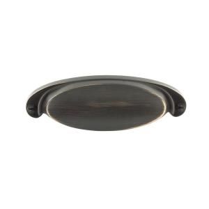 Richelieu Hardware Oil Rubbed Bronze 2 33/64 in. Vintage Cup Pull BP21064BORB