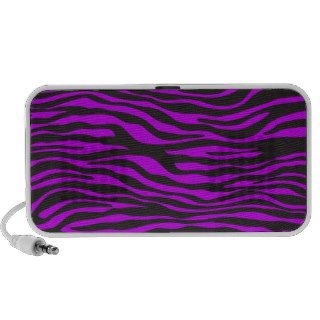 Animal Print, Zebra Stripes   Black Purple  Speakers