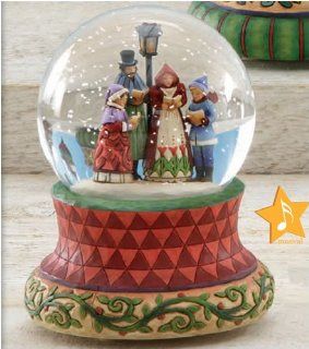 Carolers Musical Snow Globe Songs of the Season   Holiday Figurines