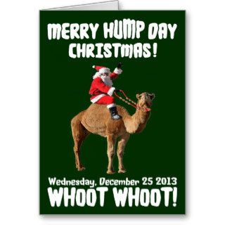 Merry Hump Day Christmas 2013 Santa & Camel Cards