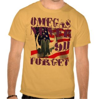 OMEGAS NEVER FORGET 911 T SHIRTS