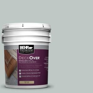 BEHR Premium DeckOver 5 gal. #SC 365 Cape Cod Gray Wood and Concrete Paint 500005