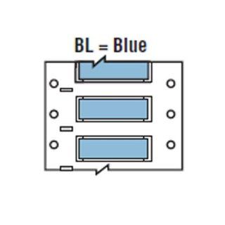 Brady PSHT 250 175 BL High Temperature PermaSleeve Wire Marking Sleeves, 0.439" Height, 1.765" Width, Polyvinylidene Fluoride (B 345) Blue (Roll of 100)