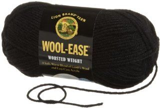 Lion Brand Yarn 620 153 Wool Ease Yarn, Black
