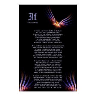 If by Rudyard Kipling with Phoenix Firebird Print