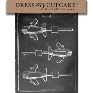 Dress My Cupcake Chocolate Candy Mold, Airplane Lollipop Kitchen & Dining