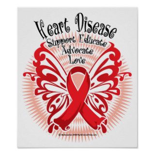 Heart Disease Butterfly 3 Poster