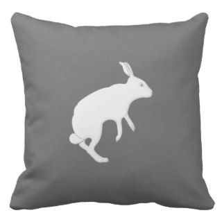 follow the white rabbit throw pillow