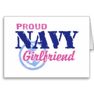 Navy Girlfriend Greeting Cards