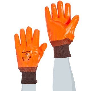 Ansell Winter Monkey Grip 23 491 Vinyl Glove, Fully Coated on Jersey Liner, X Large (Pack of 12 Pairs) Work Gloves
