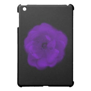 Purple Rose. Black Background. iPad Mini Cases