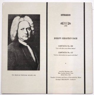 Johann Sebastian Bach Cantata No. 169 / Cantata No. 157 / Chamber Orchestra and Choir of Christuskirche, Mainz, Diethard Hellman, Conductor Music