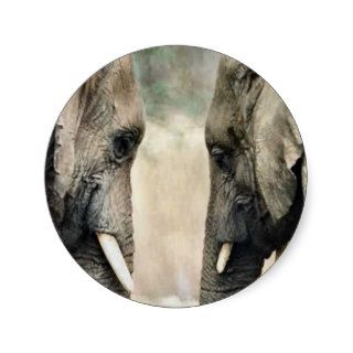 Elephant Lovers Art Gifts Stickers