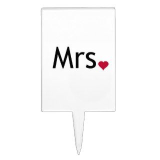 Mrs    half of Mr and Mrs set Cake Toppers