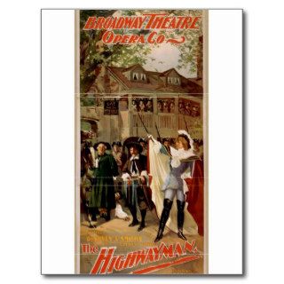 The Highwayman Vintage Theater Post Cards