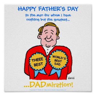 Funny GIGANTIC Father's Day Card (poster)