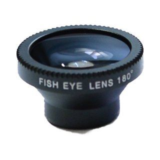 Generic Fisheye Lens 180 Degree Black  Camera Lenses  Camera & Photo