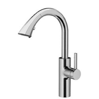 KWC 10.181.002.127   Saros Single Lever Kitchen Mixer With Pull Down Spray   Splendure Stainless St   Touch On Kitchen Sink Faucets  