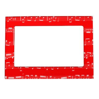 Red Sheet Music Magnetic Picture Frame