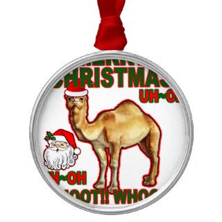 Hump Day Camel Santa Christmas T shirt NM.png Christmas Ornament