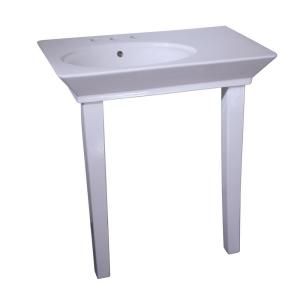 Barclay Products Aristocrat 19 3/8 in. Console Table in White ICN3050