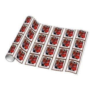 To Grandma and Grandad Mr and Mrs Claus Christmas Gift Wrap Paper