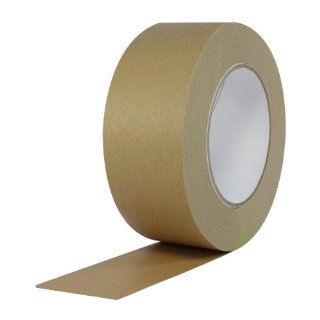 ProTapes Pro 183 Rubber Paper Carton Sealing Tape, 7.1 mils Thick, 55 yds Length x 2" Width, For Light to Medium Packaging, Light Brown (Pack of 1)