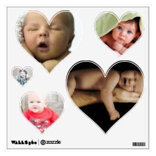 Modern Hearts Your Photos Wall Decals