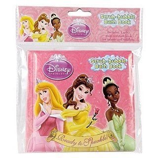 Disney Princess Scrub Bubble Bath Books, "Ready to Sparkle"  Bathtub Toys  Baby