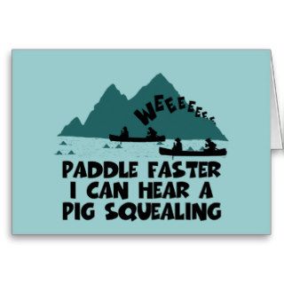 Deliverance,squeal little piggy parody card