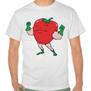 Strawberry Pop Superhero   Fruit Food Super Hero T Shirts