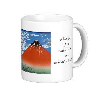 Red Fuji southern wind clear morning Coffee Mugs