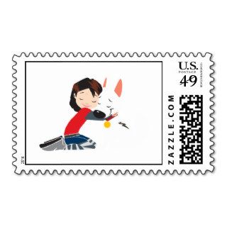 Penny Hugging BOLT Disney Stamps