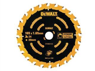 DeWalt Cordless Extreme Framing Circular Saw Blade 165 x 20 x 24T    