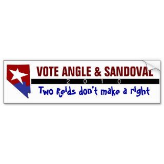 Vote Angle & Sandoval Bumper Sticker