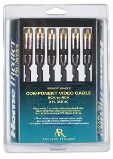 Acoustic Research HT191 Component Video 3 Piece with RCA Male Ends (6 Feet) (Discontinued by Manufacturer) Electronics