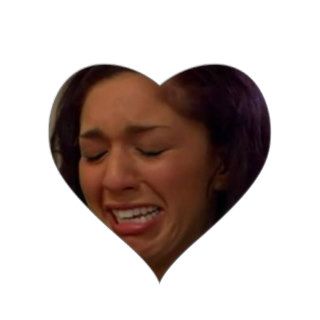 Farrah crying heart sticker