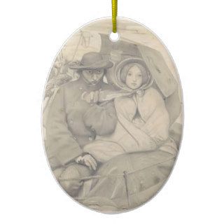 Ford Madox Brown  The Last of England Christmas Ornament
