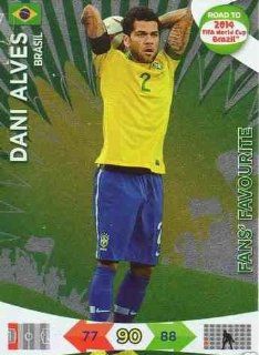 Adrenalyn XL Road To 2014 World Cup Brazil#192 Dani Alves Fans Favourite Toys & Games