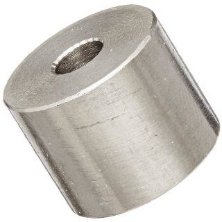 Round Spacer, 18 8 Stainless Steel, Plain Finish, #10 Screw Size, 5/8" OD, 0.192" ID, 1/2" Length, Made in US Hardware Spacers