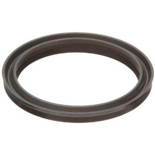 Shaft Wiper, Double Lip, Buna N, 0.245" Overall Height, 0.194" Shoulder Height, 1/2" ID, 13/16" OD (Pack of 1) Radial Shaft Seals