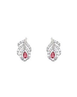 David Tutera Embellish Farrah Earrings  Red Jewelry